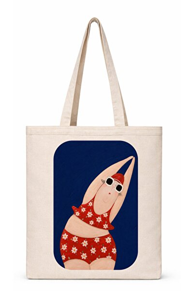ARSLAN BAYRAK REKLAM PROMOSYON Cloth Bag/Flax/Floating Women's Patterned/Prin...
