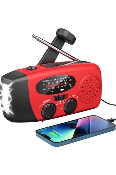 STARSTAR Battery-Powered Disaster Radio - Wind-Up Radio - Emergency Radio - S...