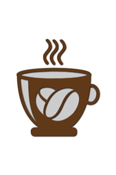 Gabcom Tablou Multilayer din Lemn - Coffee Cup2 - , Dimensiune 30 x 30 cm, De...