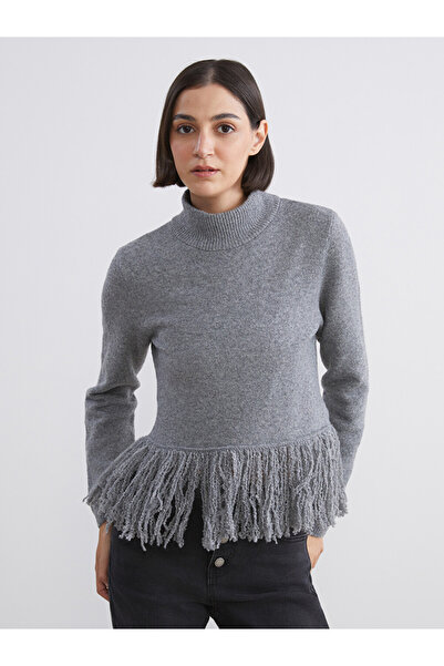 LC Waikiki Women's Knitwear Sweater with Tassel Detail