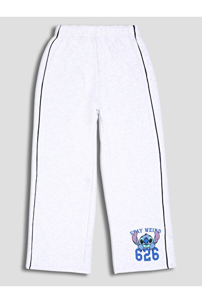 LC Waikiki Elasticated Waist Stitch Printed Girls' Sweatpants