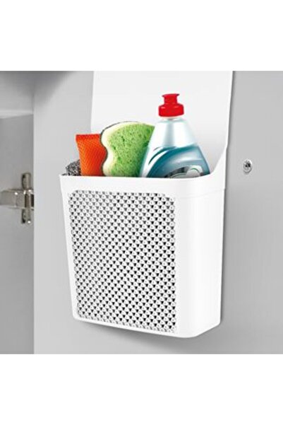 BAMI NETWORK Cos organizator suspendabil din plastic alb, pentru dulap 23.5x9...