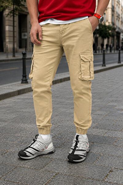 Valens Men's Cargo Pocket Lycra Gabardine Jagger Pants
