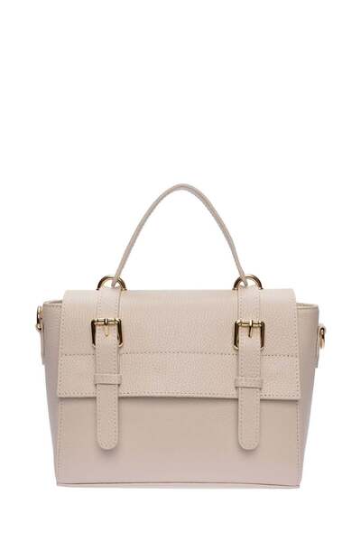 SimpleFind Anna Luchini Geanta piele -KIARA-Bej,Geanta de mana piele naturala...