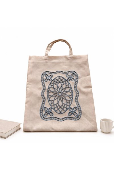 RENKLİ SANAT EVİ Angles Slippers and Shoulder Bag