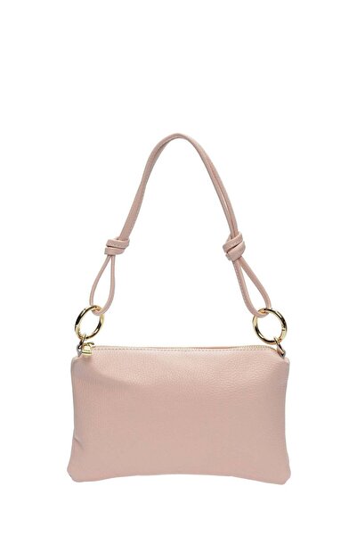 SimpleFind Anna Luchini Geanta piele -CORAL-Roz,Geanta de umar piele naturala...