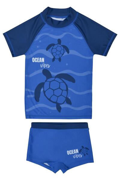 Stamion Σετ μαγιό αγόρι UPF 50+ "Ocean vibes" μπλε