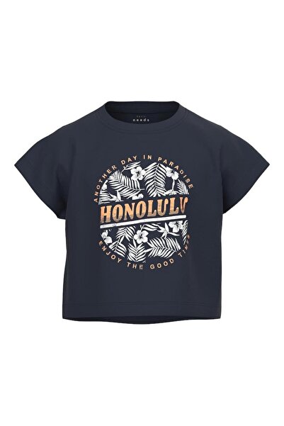 Name it Μπλούζα crop top "Honolulu" μπλε
