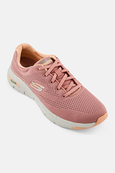 SKECHERS Women Arch Fit Lace Up Outdoor Shoes, Light Pink