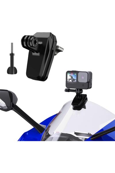 STARSTAR Aluminum Alloy Motorcycle Windshield Camera Clamp Mount for Action C...