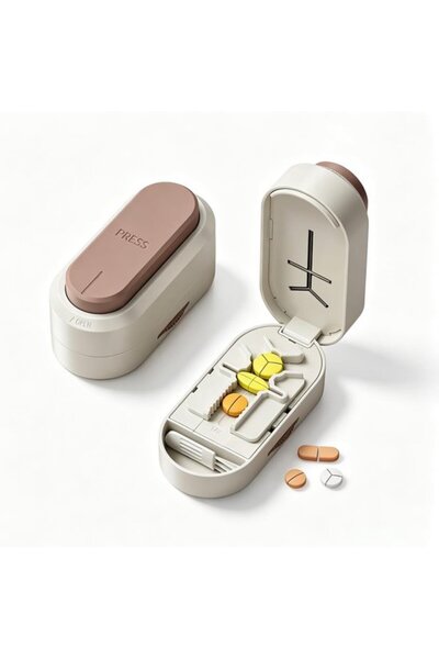 STARSTAR Pill Cutter with Pill Box - Multi - functional Pill Cutter - for all...
