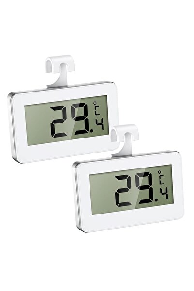 STARSTAR Refrigerator Thermometer Set, Two Mini Freezer Thermometers with Eas...