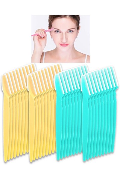 STARSTAR 40pc Stainless Steel Eyebrow Dermaplaning Razor Trimmer Facial Hair ...