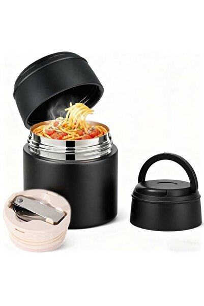 STARSTAR 550ml Insulated Food Container Soup Jar Wide Mouth Lunch Box Leak-Pr...