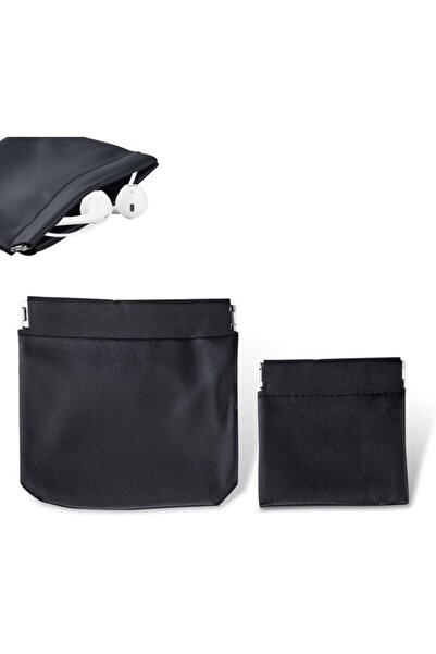 STARSTAR 2-pack headphone carrying case PU leather storage bag portable water...