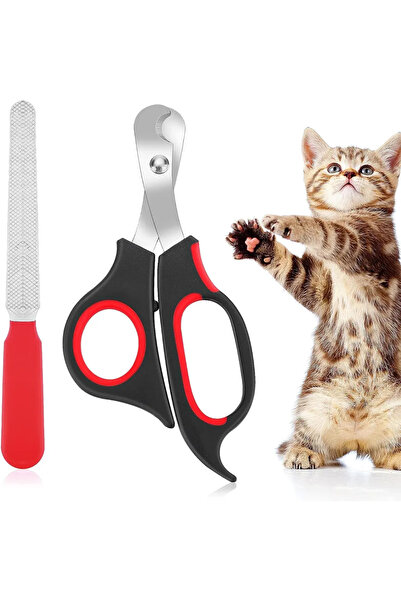 STARSTAR Cat Nail Clippers Professional File Scissor-Style Trimmer Set Kitten...