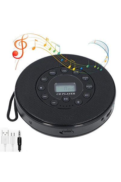 STARSTAR Portable CD Player With Speakers Rechargeable 8-Hour Battery Life Sh...