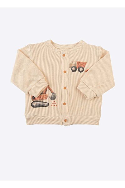 kitikate Organic Builder Cardigan Beige