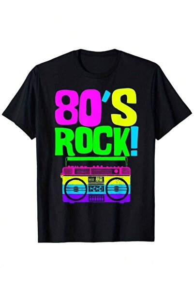 LİNA06 80s Rock T-Shirt Men Women| Neon 80'S Retro Tee With Cassette Tape & M...