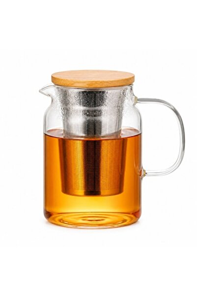 Secret de Gourmet Ceainic de sticlă Mia, 90 cl, sticlă, bambus, silicon, oțel...