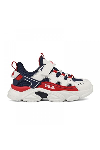 Fila Παιδικά Αθλητικά Παπούτσια Memory SPINEL (7YF33002-214)-Λευκό/Κόκκινο