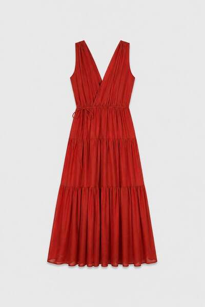 Antioch Tile Voile Cotton Women's Midi Dress