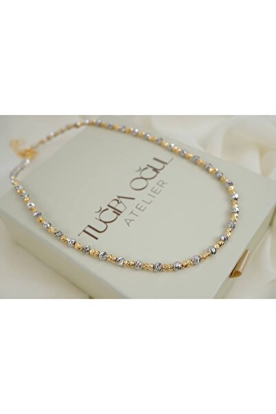 ATELİER TUĞBA Ykl136 Two Color Dorica Necklace