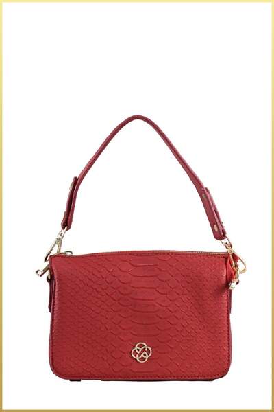 birizmoda Belly Women's Midi Size Hand and Shoulder Bag - Red