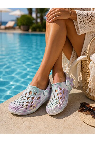 Hush Puppies Kadın EVA Terlik Kaymaz Taban Ultra Hafif Nefes Alabilir Plaj Havuz Bahçe Günlük Yazlık Terlik Deniz Ayakkabısı