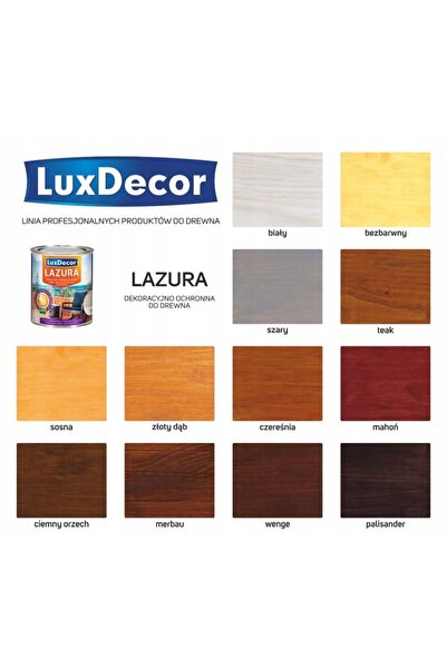 luxdecor LAZURA OCHRONNO-DECORATIVE PENTRU LEMN 2,2L INCOLOR