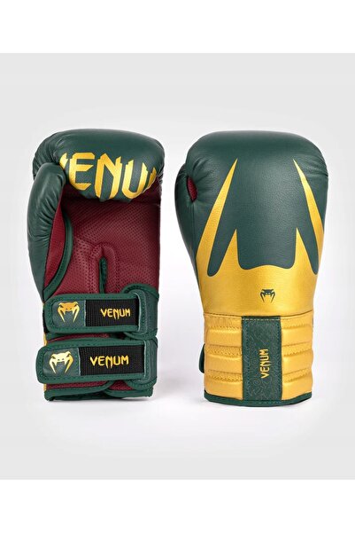 Venum Mănuși de box Reverso Boxing verde/auriu 16 oz