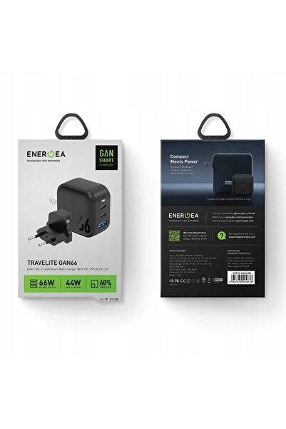 NO BRAND Încărcător de rețea ENERGEA 1xUSB+2xUSB-C PD-PPS-QC 3.0 66W 2C1A