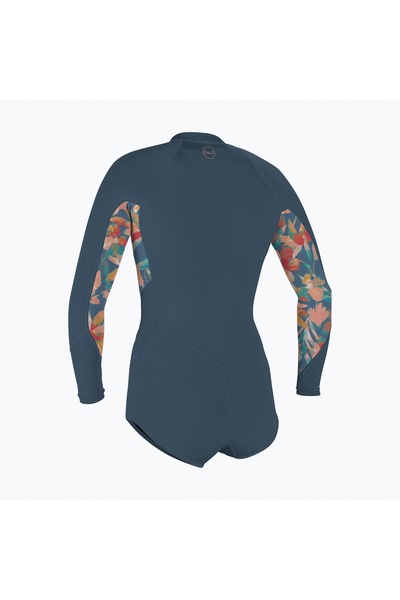 O'Neill Costum de înot pentru femei din spumă Bahia 2/1 cu fermoar frontal, m...