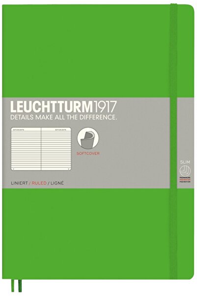 NO BRAND LEUCHTTURM1917 Caiet de notițe B5, liniat, cu linii subțiri, VERDE D...