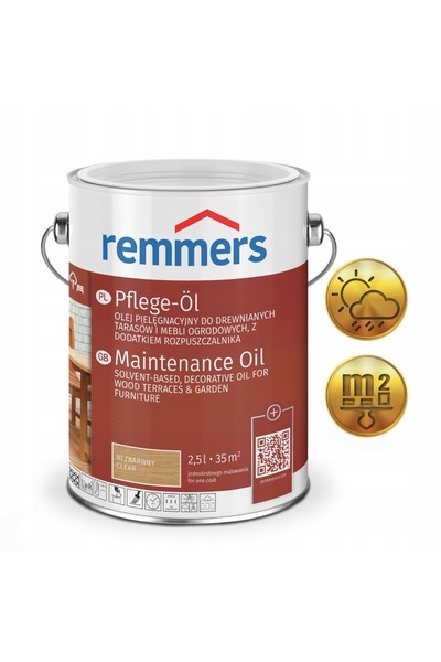 REMMERS Ulei PFLEGE-OL pentru mobilier de grădină din lemn 2,5L Stejar deschis
