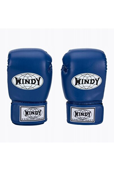 WINDY Mănuși de box clasice din piele sintetică albastră de 10 oz