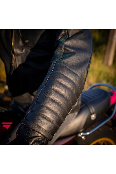 NO BRAND Geacă de motocicletă din piele pentru bărbați W-TEC GRADAC perforată...