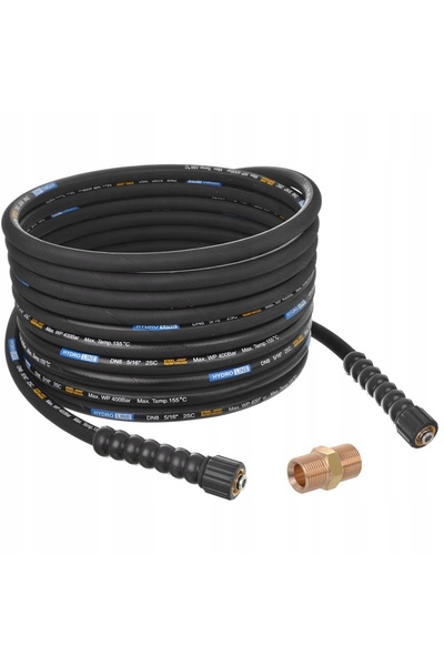 Techkar Furtun de cauciuc de 5m DN8 400BAR prelungitor pentru KARCHER HD HDS ...