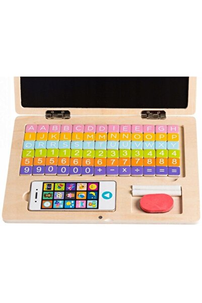 NO BRAND Tablă magnetică educativă pentru laptop, cu litere și numere