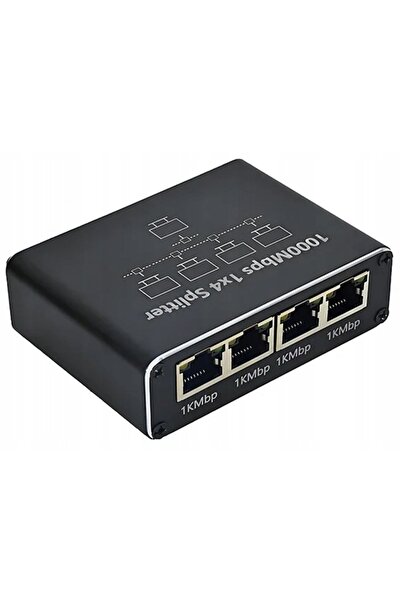 NO BRAND Switch 4 porturi RJ45 GIGABIT Ethernet LAN 10/100/1000 splitter comu...