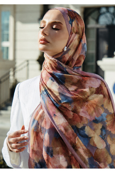 OttomanSilk Floral Patterned Shawl
