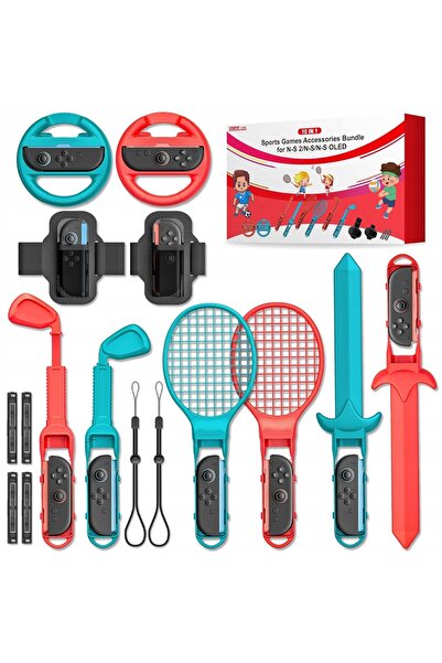 NO BRAND Pachet Sportiv Mega 10 în 1 pentru Nintendo Switch, 2 săbii, paletă,...