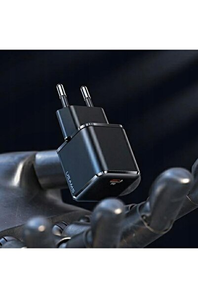 NO BRAND USAMS 1xUSB-C T45 30W PD3.0 Încărcător de rețea + Cablu USB-C/Lightn...