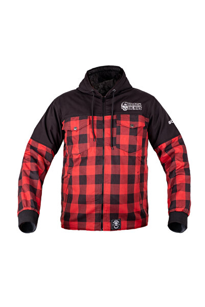 NO BRAND Geacă moto softshell pentru bărbați W-TEC BLACK HEART ROZZER cu prot...