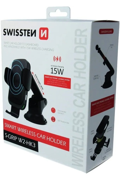 NO BRAND Suport pentru telefon auto cu încărcare wireless SWISSTEN