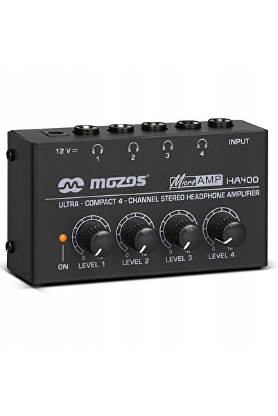 Mozos HA400 Placă de sunet cu amplificator de căști cu 4 canale
