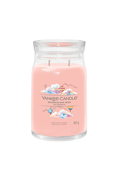 Yankee Candle Κερί Υπογραφής  "Ουρανοί Ακουαρέλας ", Μεγάλο, 567 γρ.