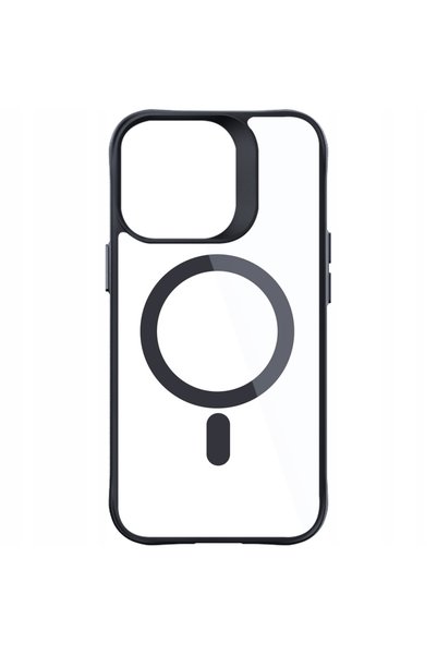 3MK Husă pentru iPhone 15 Pro, compatibilă cu MagSafe, cu spate transparent
