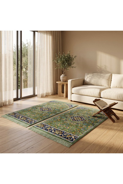 Segadty Sajadat Economic Prayer Mat Package (2 Pieces) - Prayer Mat with the ...