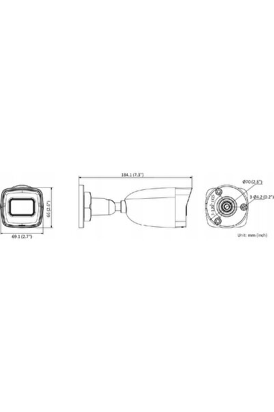 NO BRAND Cameră IP Hilook de la Hikvision tuba 6MP IPCAM-B6-30DL